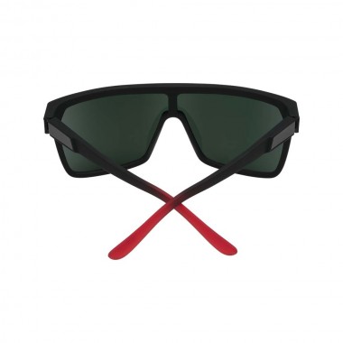 SPY FLYNN SOFT MATTE BLK/RED FADE-HAPPY GRAY GRN/RED FLASH