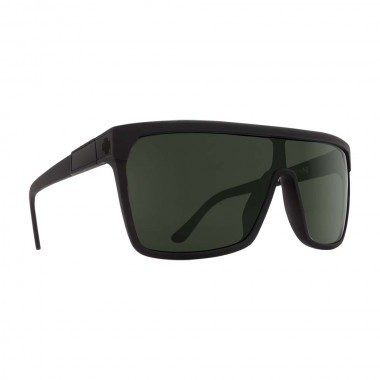 SPY FLYNN SUNGLASSES SOFT MATTE BLACK-HAPPY GRAY GREEN