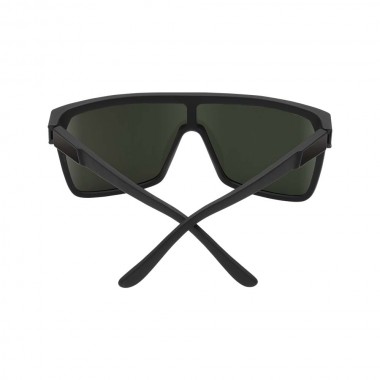 SPY FLYNN SUNGLASSES SOFT MATTE BLACK-HAPPY GRAY GREEN