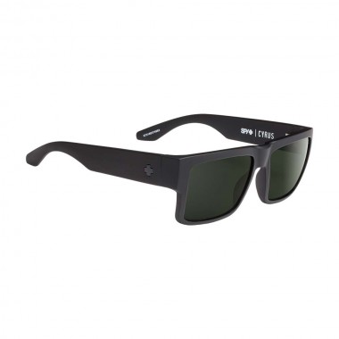 SPY CYRUS SUNGLASSES MATTE BLACK/HAPPY GRAY GREEN