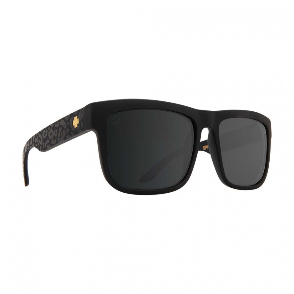 SPY DISCORD SLAYCO MATTE BLACK LEOPARD-HAPPY GRAY GRN/SILVER