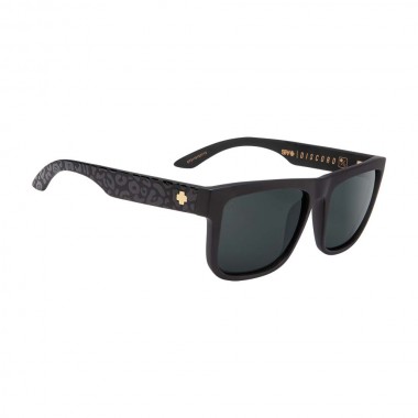 SPY DISCORD SLAYCO MATTE BLACK LEOPARD-HAPPY GRAY GRN/SILVER
