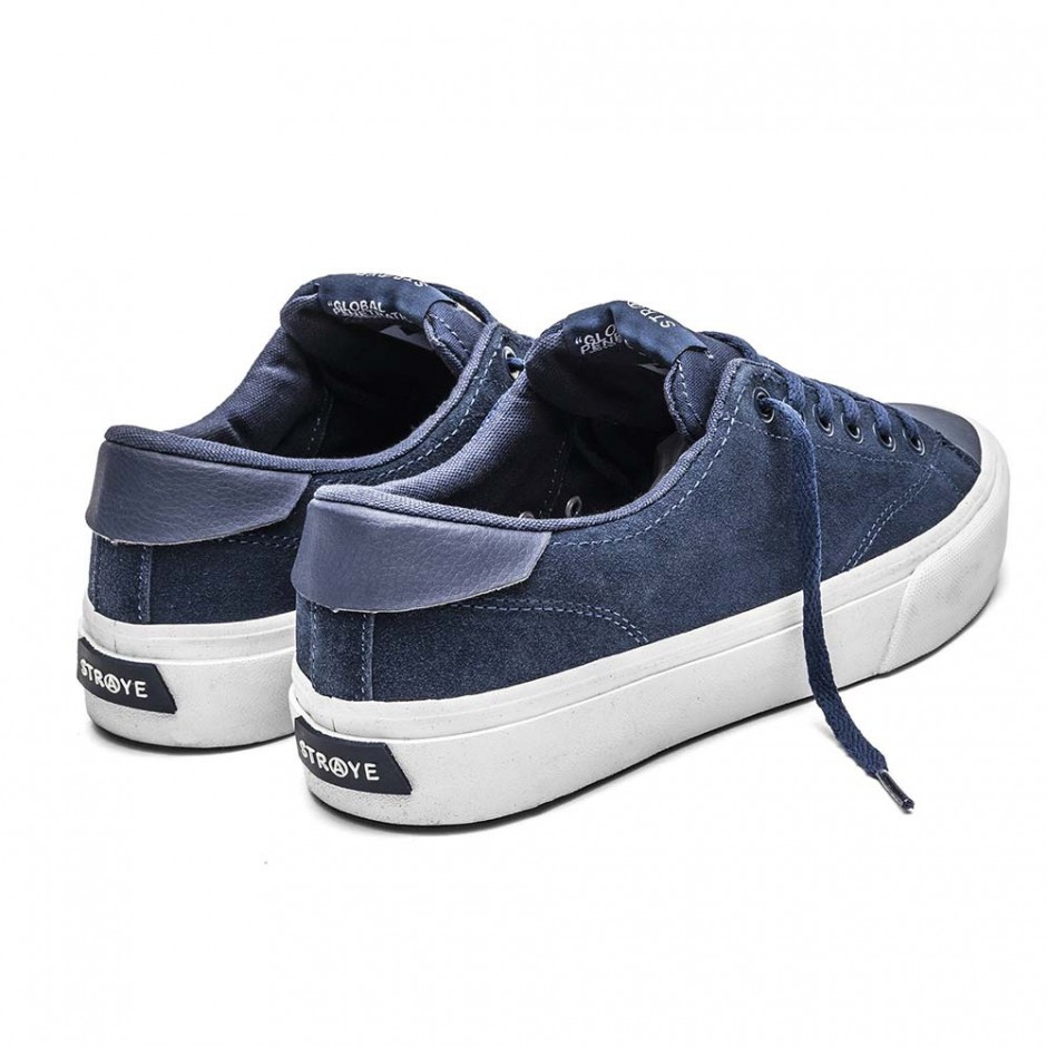 STRAYE STANLEY SHOES NAVY SUEDE