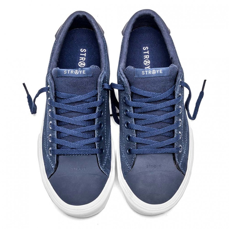 STRAYE STANLEY SHOES NAVY SUEDE