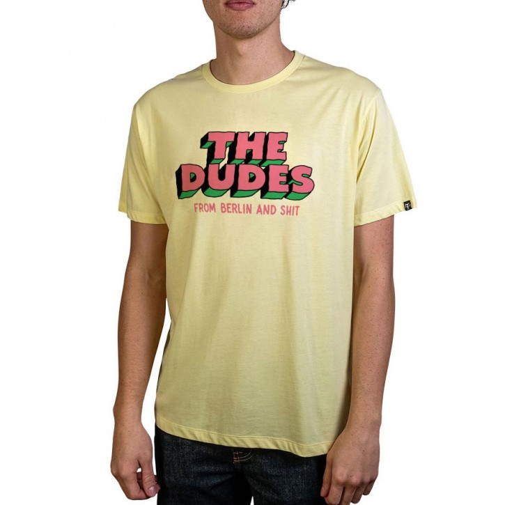 THE DUDES AND SHIT TEE LIGHT YELLOW