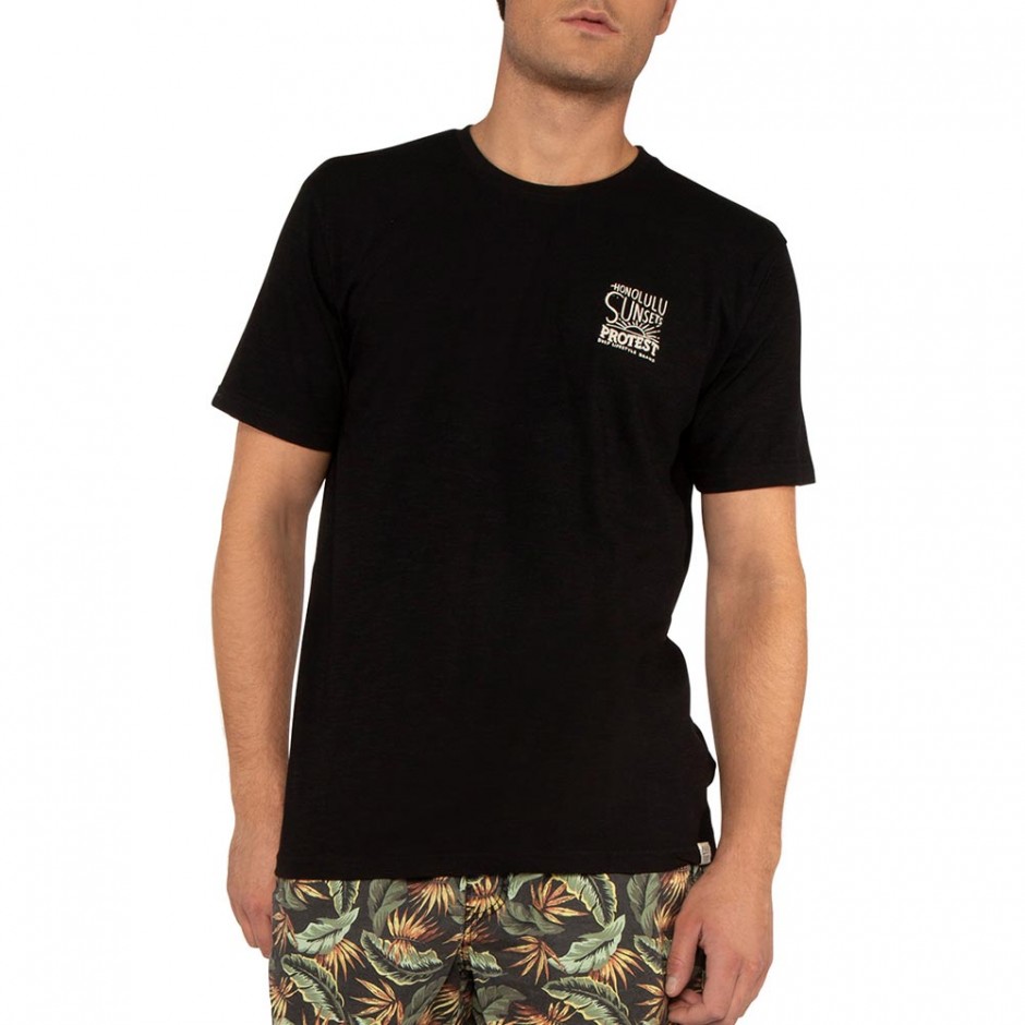 PROTEST TALBOT T-SHIRT TRUE BLACK