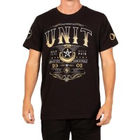 UNIT FOREFRONT TEE BLACK/GOLD