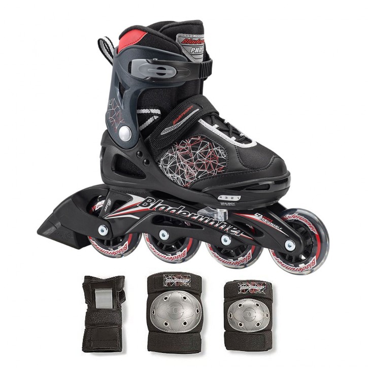 ROLLERBLADE PHASER COMBO&apos;18 ROLLERS BLACK/RED