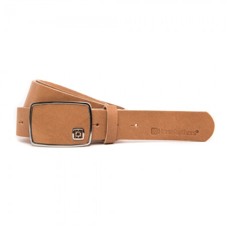HORSEFEATHERS FRED LEATHER BELT TOBACCO