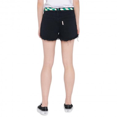 FEMI STORIES MYKINA S20 JEAN SHORTS BLACK