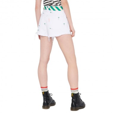 FEMI STORIES MYKINA S20 JEAN SHORTS WHITE