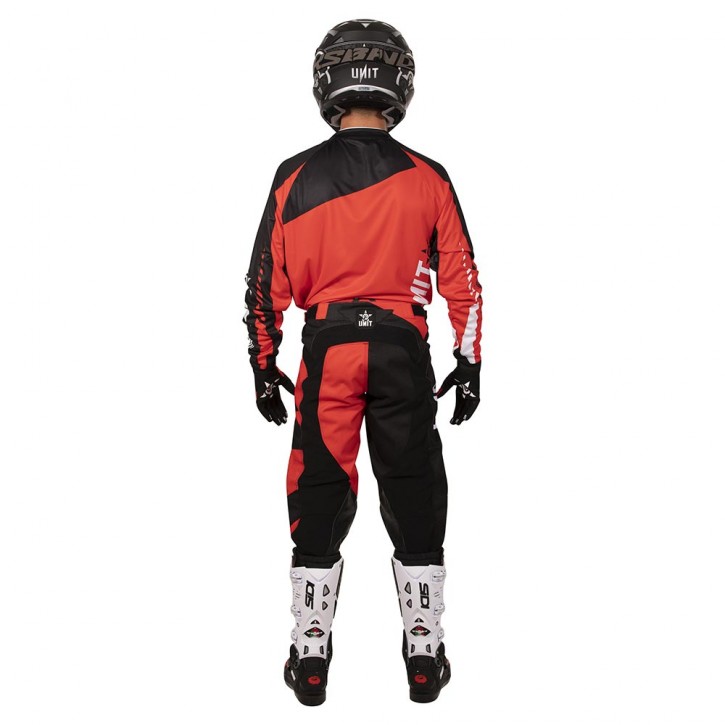 UNIT CHASER MX JERSEY/PANTS SET RED