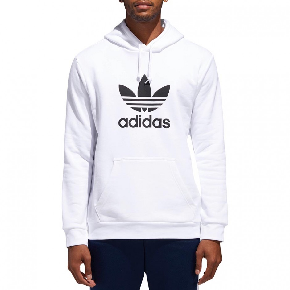 ADIDAS TREFOIL HOODIE WHITE