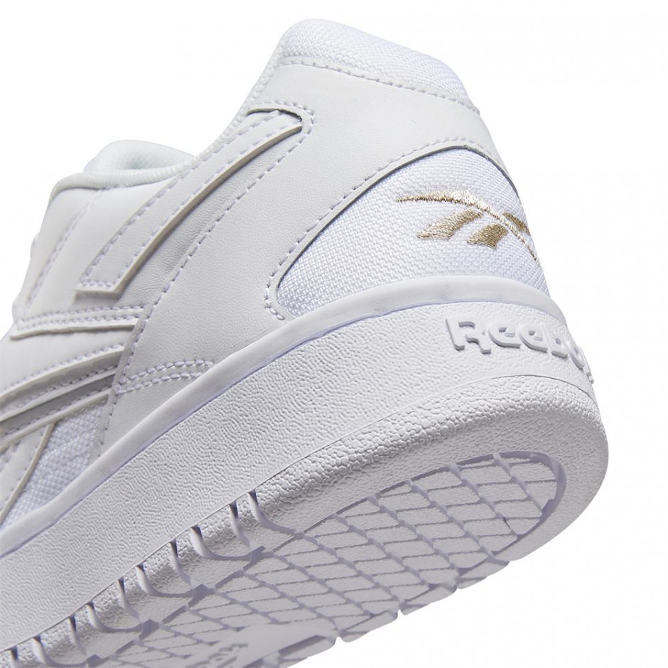 REEBOK COURT DOUBLE MIX SHOES WHITE/GOLD METALLIC
