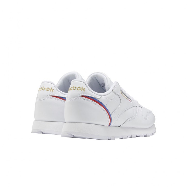 REEBOK CLASSIC LEATHER SHOES WHITE/RADRED/BLUBLA