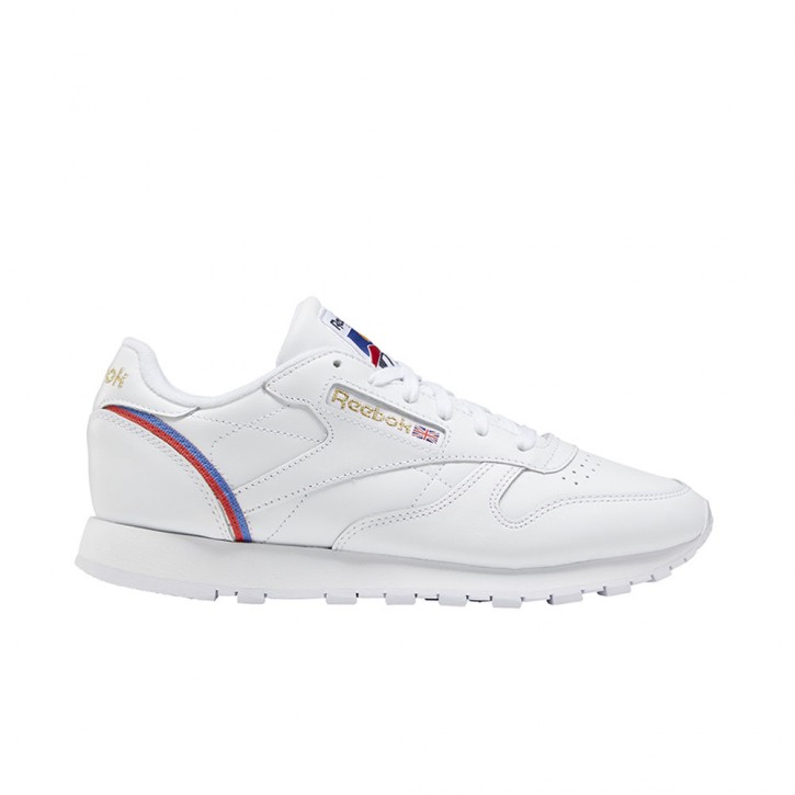 REEBOK CLASSIC LEATHER SHOES WHITE/RADRED/BLUBLA