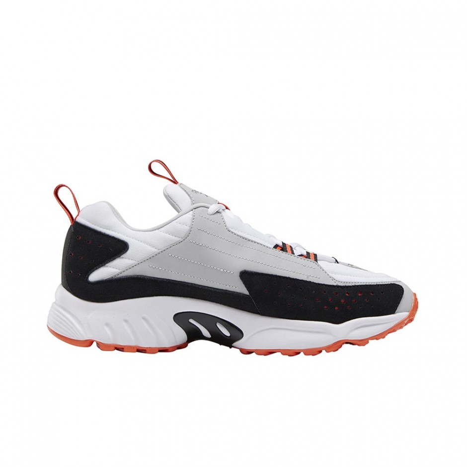 REEBOK DMX SERIES 2200 SHOES WHITE/VIVID ORANGE/PURE GREY