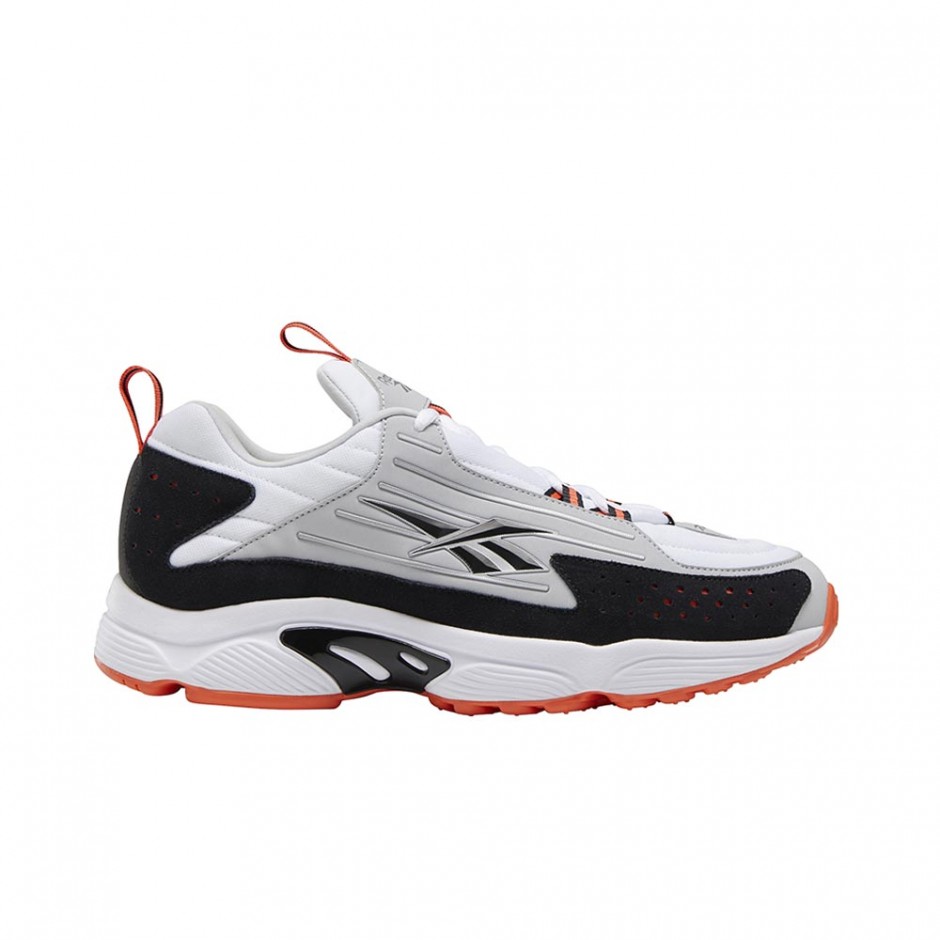 REEBOK DMX SERIES 2200 SHOES WHITE/VIVID ORANGE/PURE GREY