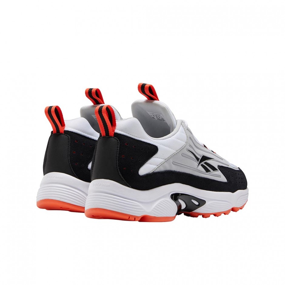 REEBOK DMX SERIES 2200 SHOES WHITE/VIVID ORANGE/PURE GREY