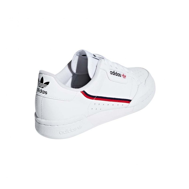 ADIDAS CONTINENTAL 80 J SHOES CLOUD WHITE/SCARLET/CONAVY