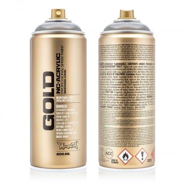 MONTANA GOLD TRANSPARENT SPRAY 400ML BLACK