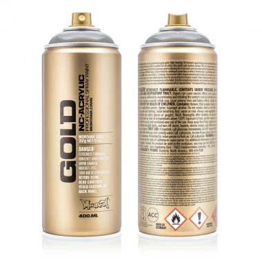 MONTANA GOLD TRANSPARENT SPRAY 400ML BLACK