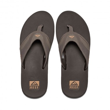 REEF FANNING FLIP FLOPS BROWN/GUM