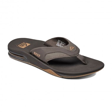 REEF FANNING FLIP FLOPS BROWN/GUM
