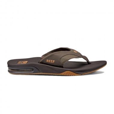 REEF FANNING FLIP FLOPS BROWN/GUM