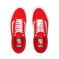 VANS OLD SKOOL PRO (SUEDE) SHOES RED/WHITE