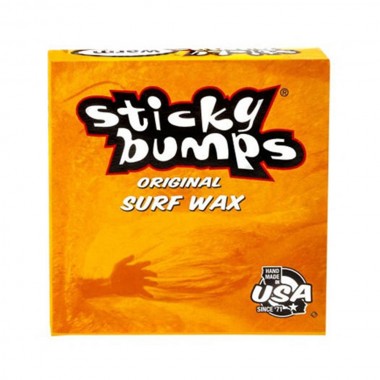 STICKY BUMPS ORIGINAL SURF WAX WARM 17C TO 24C ORANGE