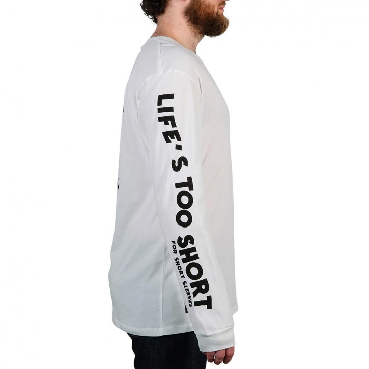 THE DUDES TOO SHORT SMOKES LONGSLEEVE T-SHIRT OFF-WHITE