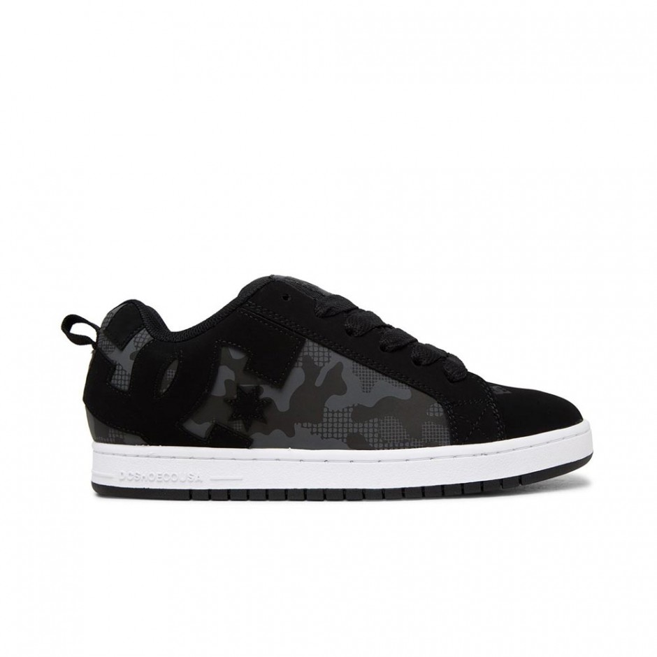 DC COURT GRAFFIK SHOES BLACK/CAMO PRINT