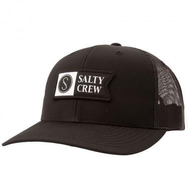 SALTY CREW PINNACLE 2 RETRO TRUCKER CAP BLACK