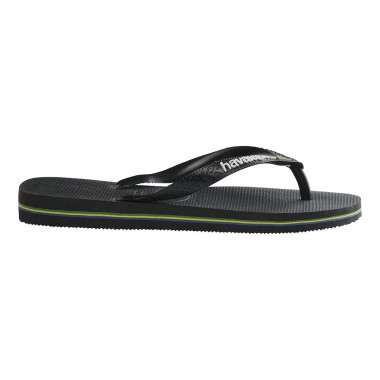 HAVAIANAS BRASIL LOGO SANDALS BLACK/BLACK