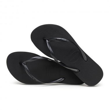 HAVAIANAS SLIM FLATFORM SANDALS BLACK
