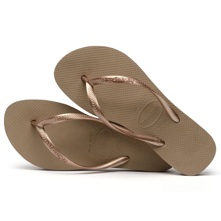 havaianas rose gold sandals
