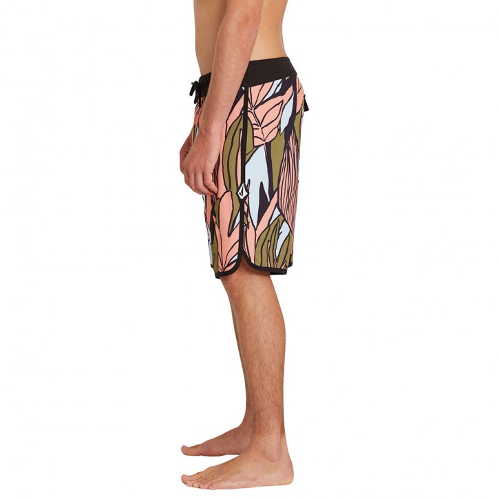VOLCOM MOD LIDO SCALLOP 20&quot BOARDSHORTS OLD MILL