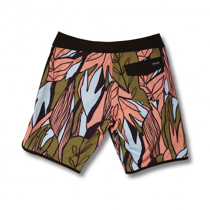 VOLCOM MOD LIDO SCALLOP 20&quot BOARDSHORTS OLD MILL