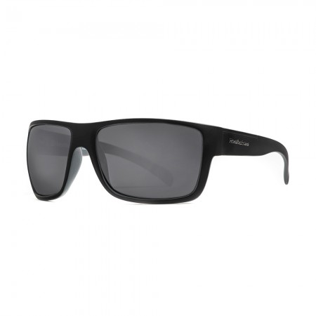 HORSEFEATHERS ZENITH SUNGLASSES MATT BLACK/MIRROR WHITE