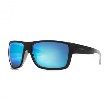 HORSEFEATHERS ZENITH SUNGLASSES MATT BLACK FADE OUT/MIRROR BLUE
