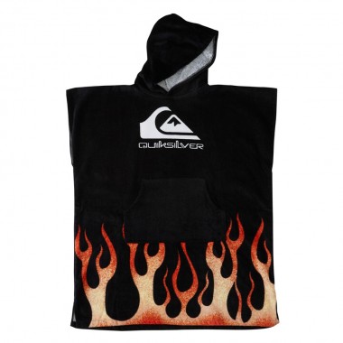 QUIKSILVER HOODY YOUTH TOWEL BLACK