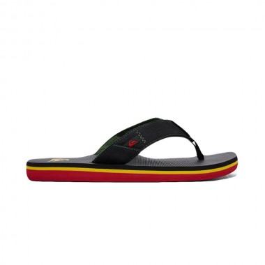 QUIKSILVER MOLOKAI ABYSS YOUTH SANDALS GREEN/BLACK/GREEN