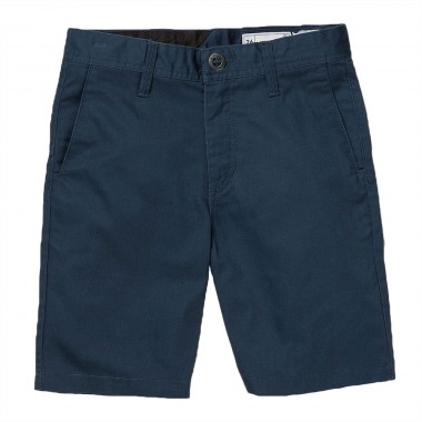 VOLCOM FRICKIN CHINO KIDS SHORTS SERVICE BLUE