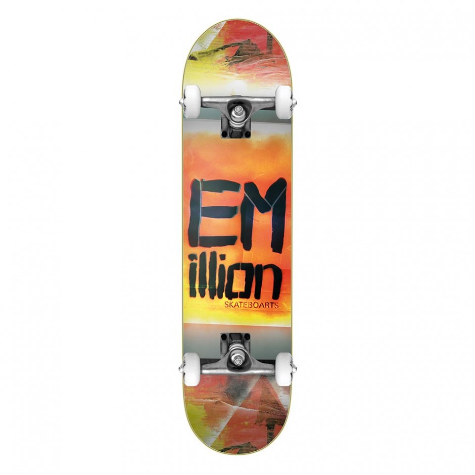 EMILLION MEDLEY SERIES COMPLETE SKATE ORANGE 8.125