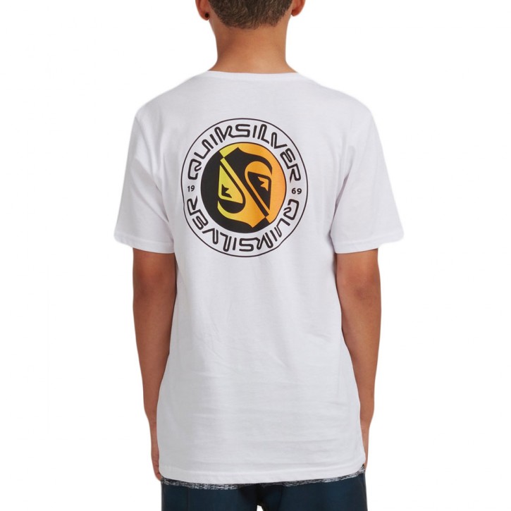 QUIKSILVER MELLOW PHONIC SS YTH TEE WHITE
