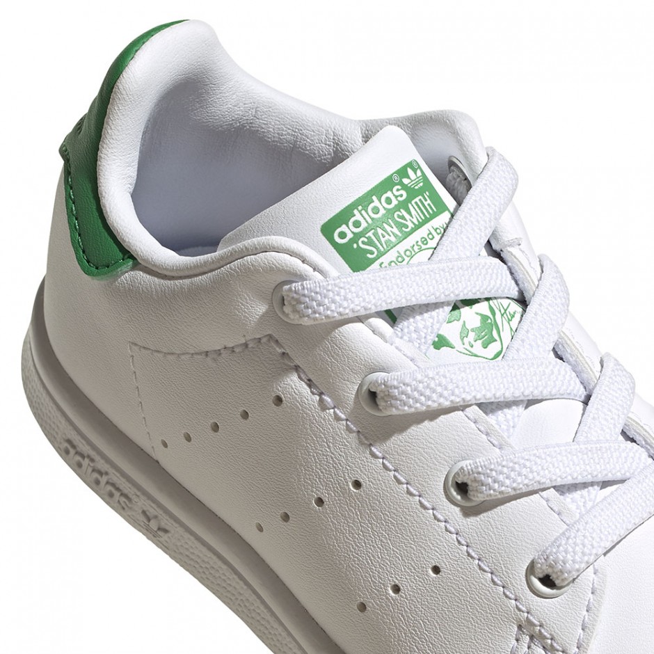 ADIDAS STAN SMITH EL I SHOES FTWR WHITE/FTWR WHITE/GREEN