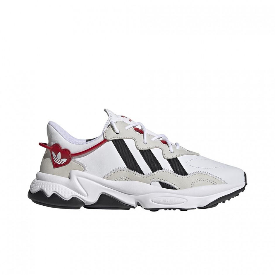 ADIDAS OZWEEGO SHOES FTWR WHITE/CORE BLACK/SCARLET