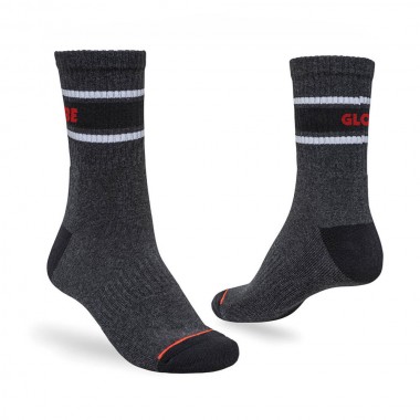 GLOBE TRIPLE STRIPE CREW SOCK 5 PACK ASSORTED