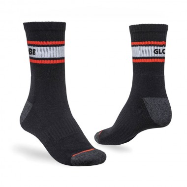 GLOBE TRIPLE STRIPE CREW SOCK 5 PACK ASSORTED